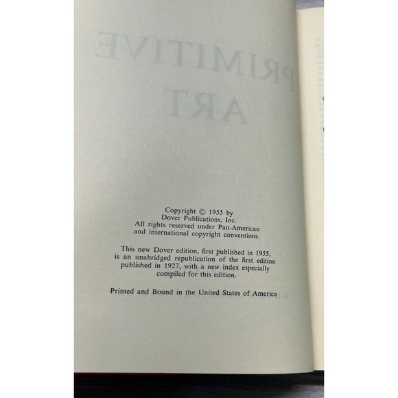 Primitive Art by Franz Boas 1955 Edition Paperback North Pacific Coast Vintage - Picture 5 of 12